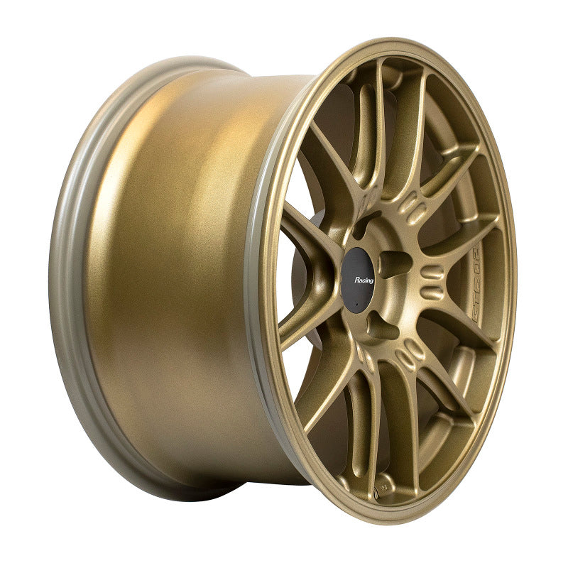 Enkei GTC02 18x9 5x112 25mm Offset 66.5mm Bore Titanium Gold Wheel 534-890-4425GG