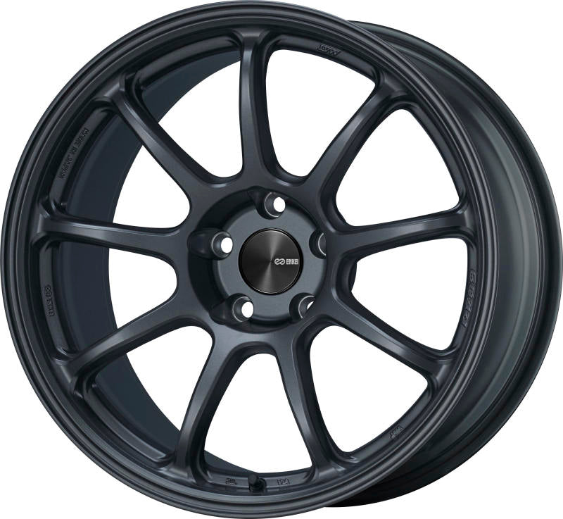 Enkei PF09 17x8 5x112 25mm Offset 75mm Bore Matte Gunmetal Wheel 540-780-4425GM