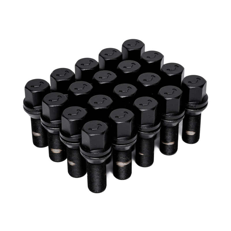Vossen Lug Bolt - 14x1.5 -35mm - 17mm Hex - Cone Seat - Black (Set of 20) LUG-B1450-35-BC