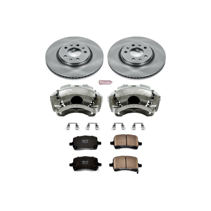 Power Stop Z17 Evolution Plus Stock Replacement Brake Kits with Calipers KCOE1433