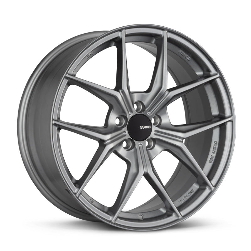 Enkei TSR-X 18x8 45mm Offset 5x114.3 BP 72.6 Hub Bore Storm Gray Wheel 529-880-6545GR