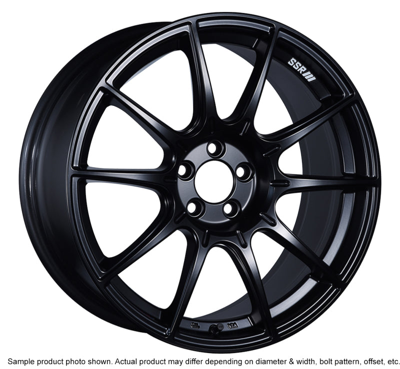 SSR GTX01 17x9 5x100 38mm Offset Flat Black Wheel XA17900+3805CMB