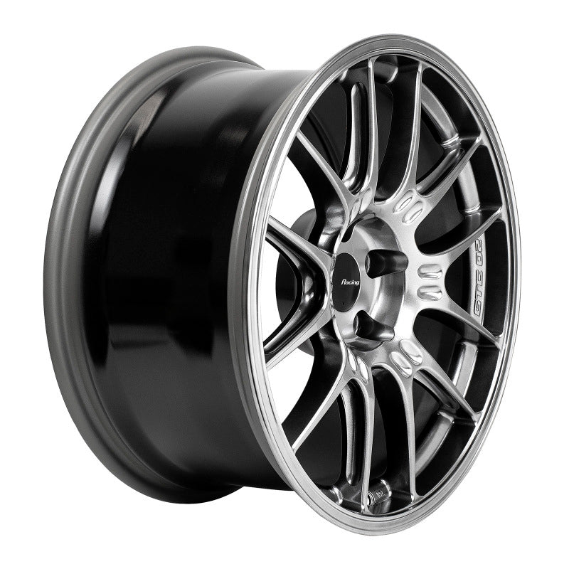 Enkei GTC02 18x9 5x112 25mm Offset 66.5mm Bore Hyper Silver Wheel 534-890-4425HS