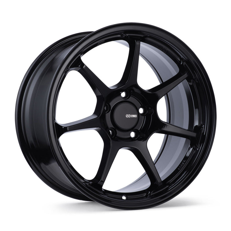 Enkei TS-7 18x8 5x100 45mm Offset 72.6mm Bore Gloss Black Wheel 535-880-8045BK