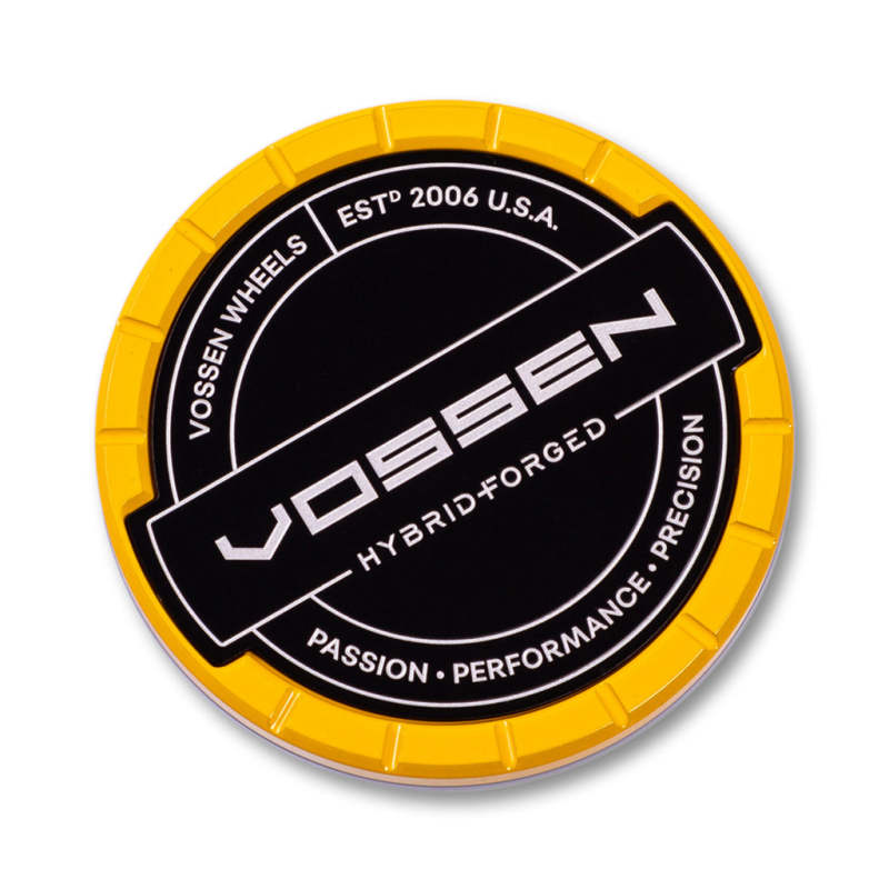 Vossen Billet Sport Cap - Small - Hybrid Forged - Yellow CAP-BSC-SM-HF-YL