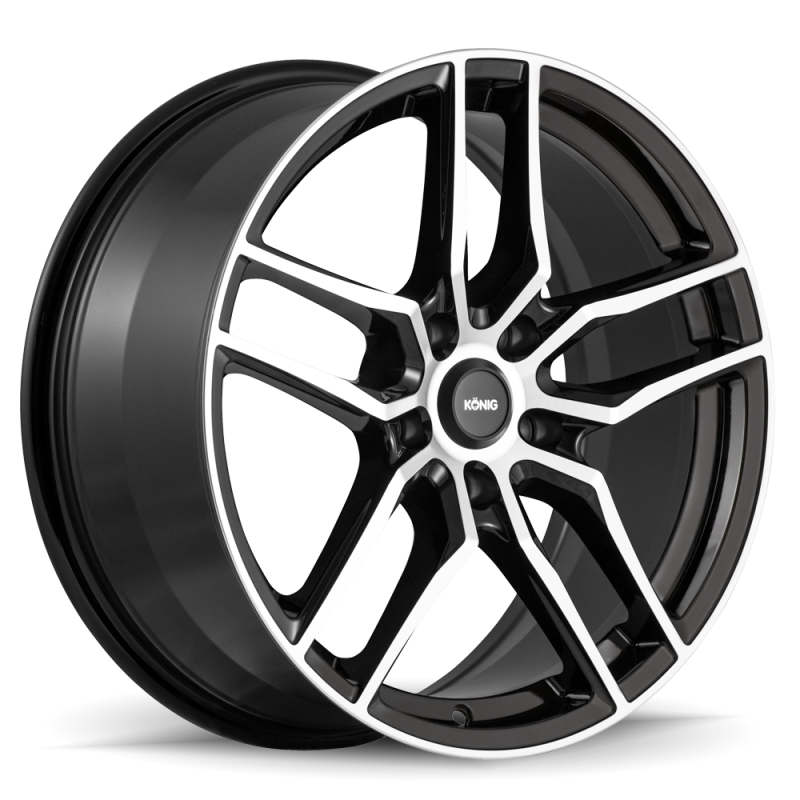 Konig Intention 18x8 5x112 ET45 Gloss Black / Machine Face IO88512455