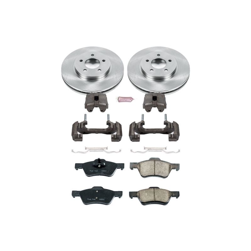 Power Stop Z17 Evolution Plus Stock Replacement Brake Kits with Calipers KCOE5571