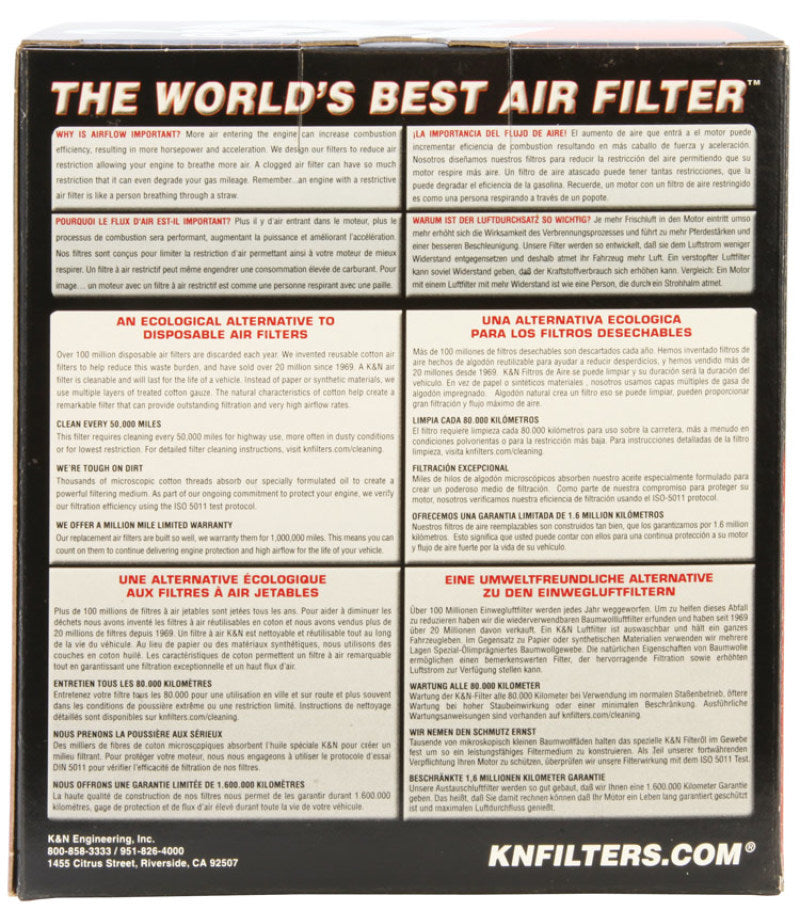 K&N 88-92 GSXR750/ 89-92 GSXR1100 Replacement Air Filter SU-7588