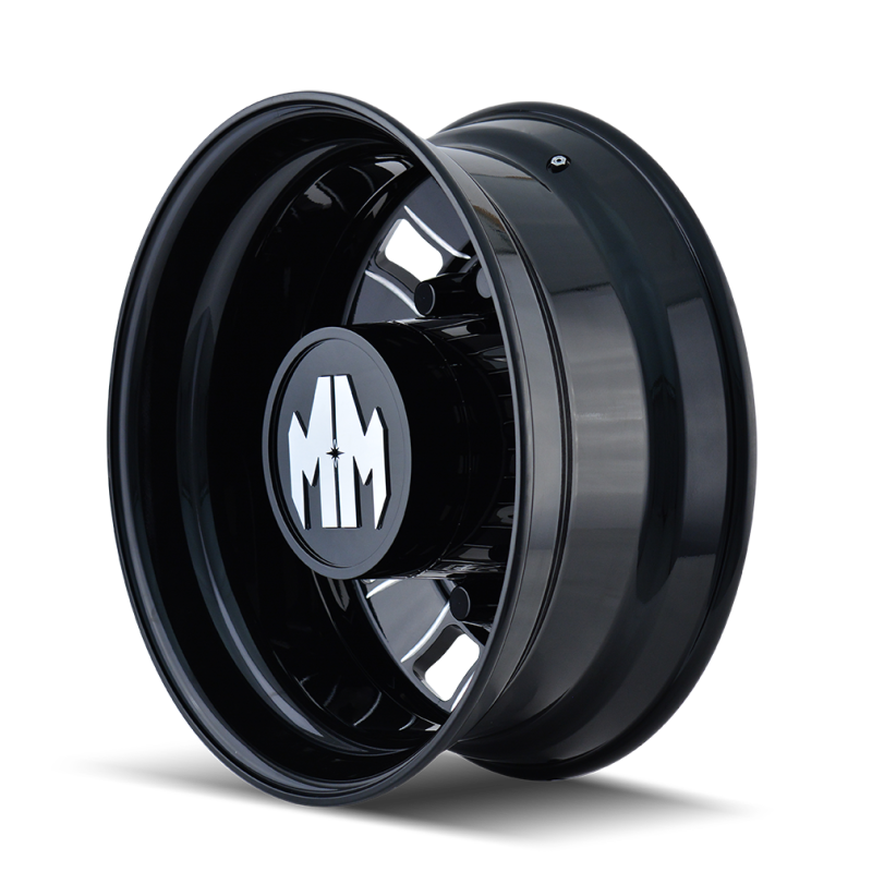 Mayhem Bigrig 8180 Series Gloss Black Wheels with Milled Spokes 8180-245810BMR