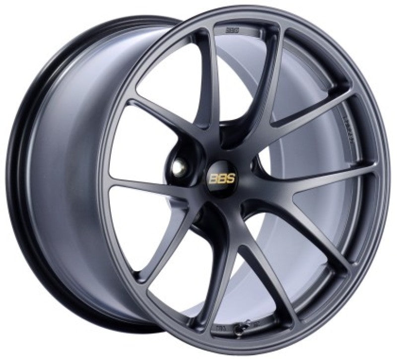 BBS RI-A 18x9.5 5x120 ET23 Matte Gray Wheel -82mm PFS/Clip Required RIA008MGR