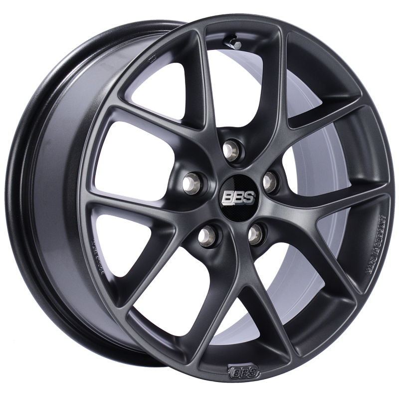 BBS SR 16x7 5x108 ET45 Satin Grey Wheel -70mm PFS/Clip Required SR012SG