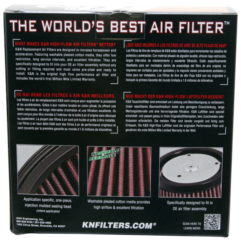 K&N Harley Davidson Non-US Models 1995-1999 Air Filter HD-1396