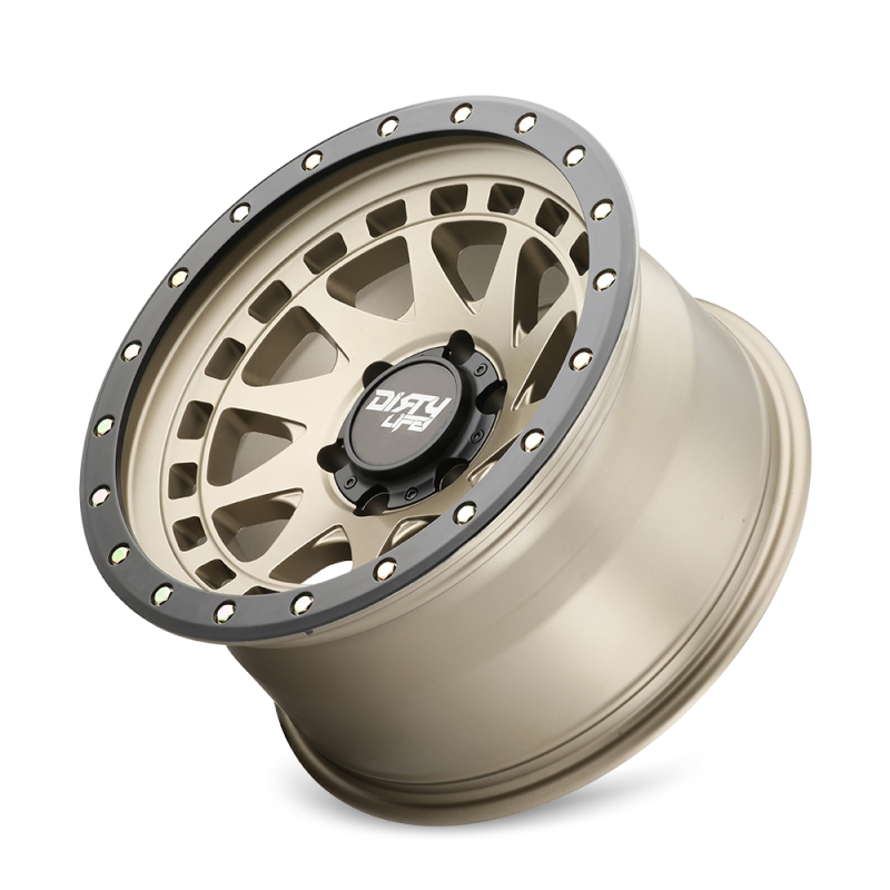 Dirty Life Wheels 9311 Enigma Pro Street Series Satin Gold Wheels 9311-7983MGD12