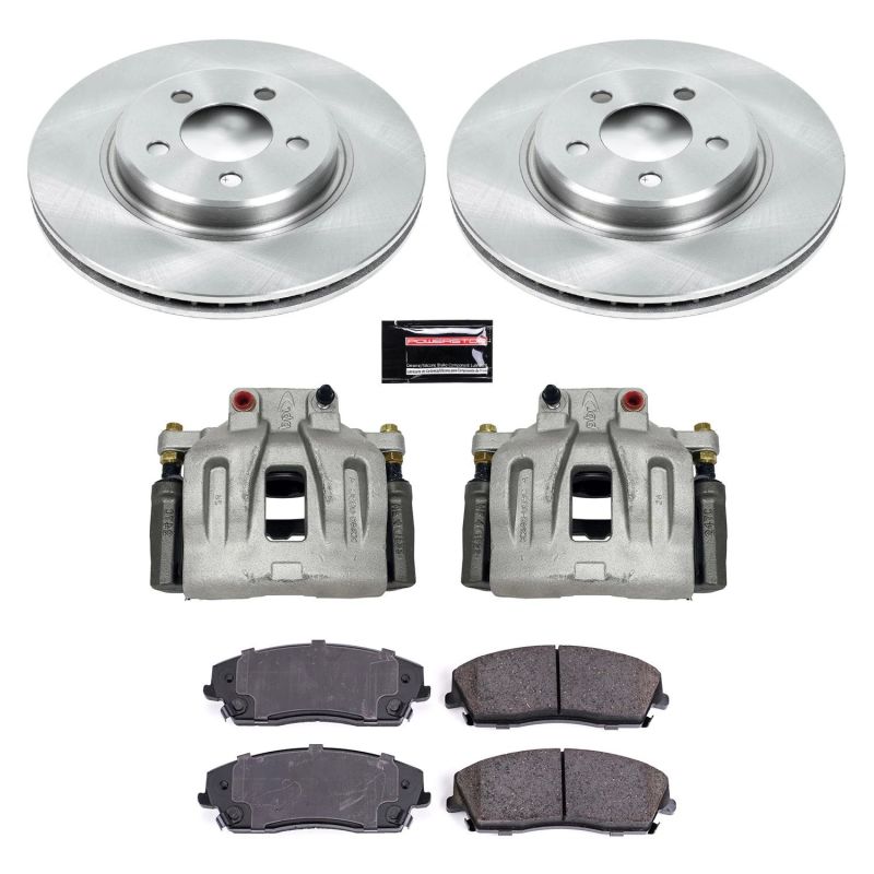 Power Stop Z17 Evolution Plus Stock Replacement Brake Kits with Calipers KCOE1714A