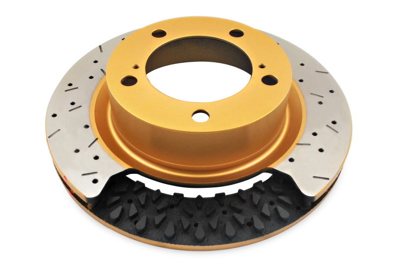DBA 09 Pontiac G8 GXP V8 6.2L Rear Crossdrilled/Slotted 4000 XS Series Rotor - Black 42031BLKXS