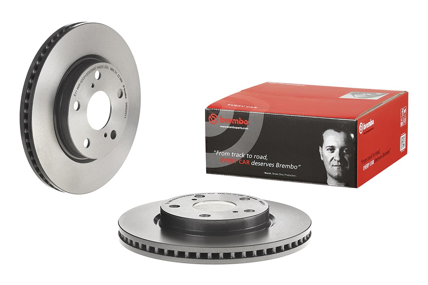 Brembo Premium UV Coated Brake Rotors 09.B520.11