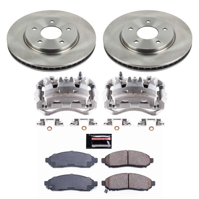 Power Stop Z17 Evolution Plus Stock Replacement Brake Kits with Calipers KCOE6492