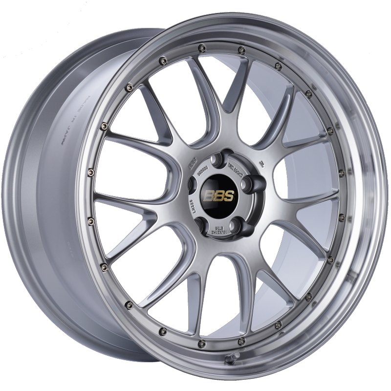 BBS LM-R 21x10 5x120 ET35 Diamond Silver Center Diamond Cut Lip Wheel -82mm PFS/Clip Required LM326DSPK