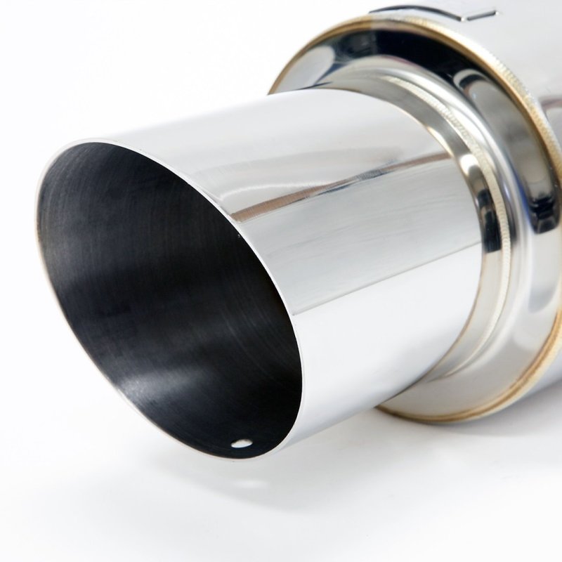 BLOX Racing 76.2mm N1 Angled Tip Muffler Universal BXEX-00101
