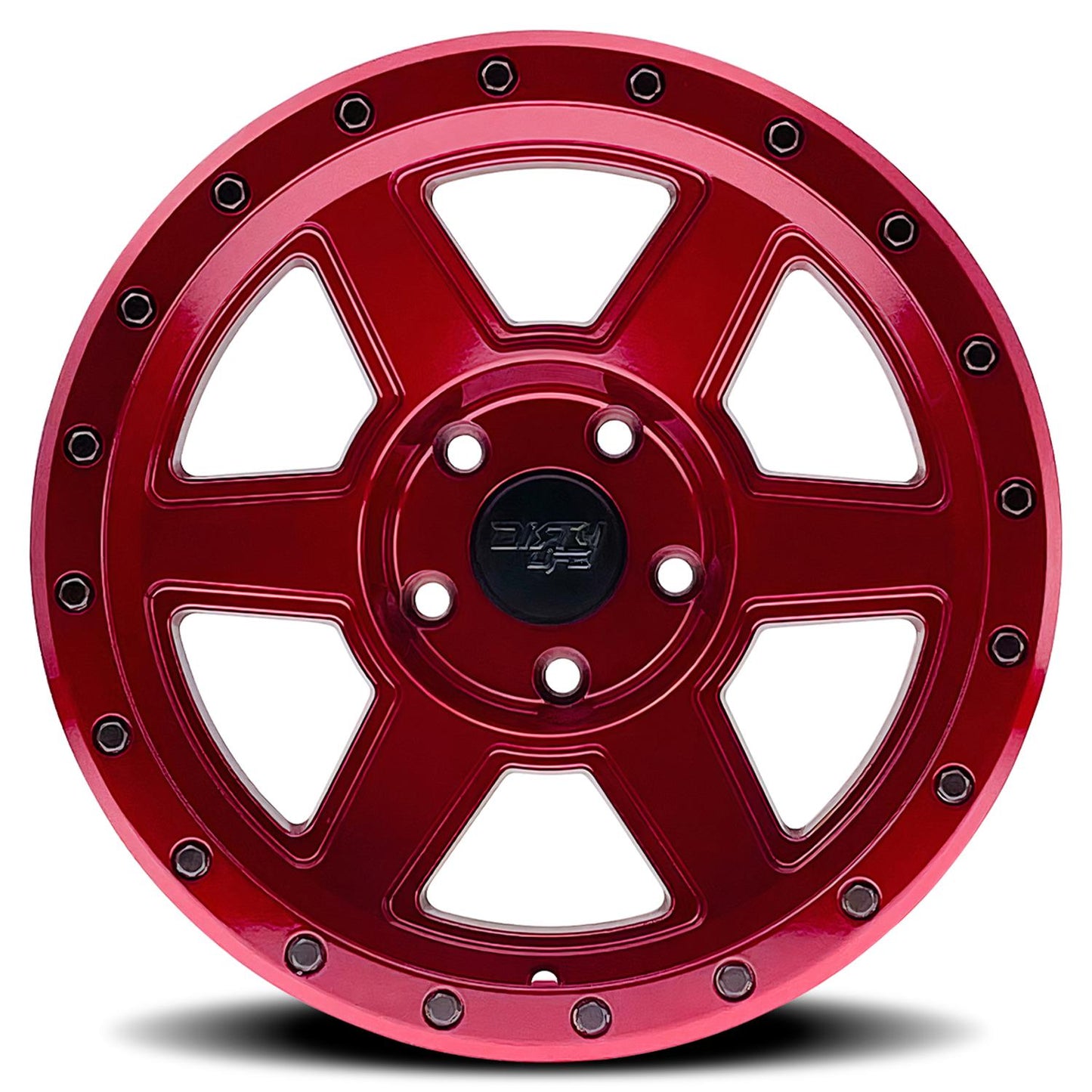 Dirty Life Wheels 9315 Compound Series Crimson Candy Red Wheels 9315-7983R12