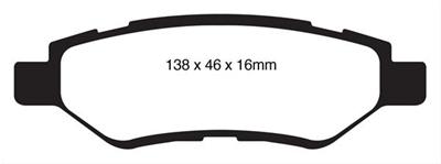 EBC Greenstuff Passenger Car Organic Brake Pads DP21829
