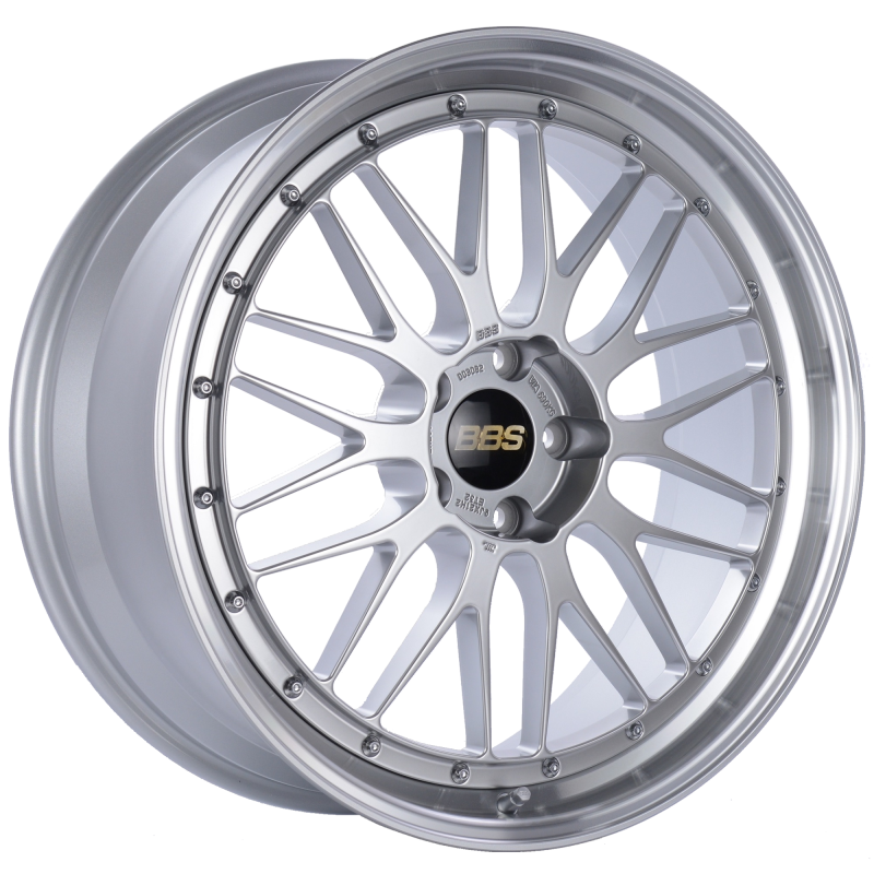 BBS LM 21x9 5x120 ET32 Diamond Silver Center Diamond Cut Lip Wheel -82mm PFS/Clip Required LM260DSPK