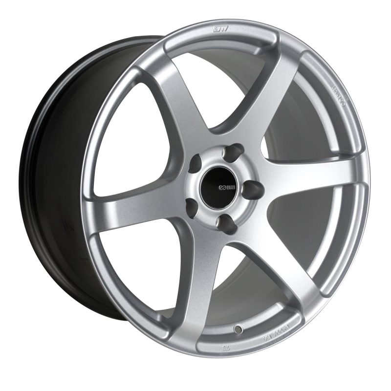 Enkei T6S 17x8 45mm Offset 5x112 Bolt Pattern 72.6 Bore Matte Silver Wheel 485-780-4445SP