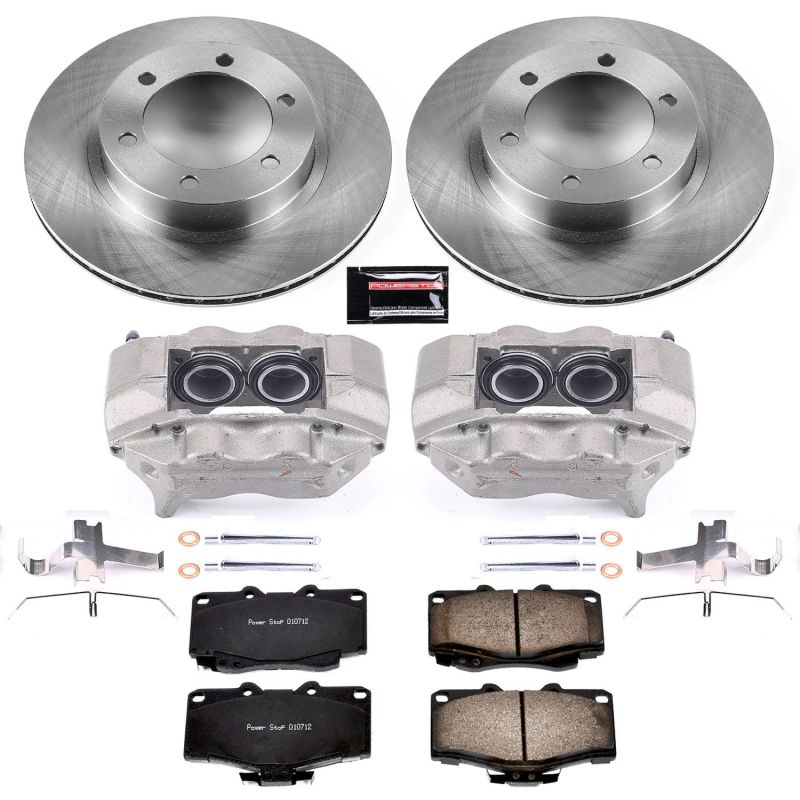 Power Stop Z17 Evolution Plus Stock Replacement Brake Kits with Calipers KCOE1236