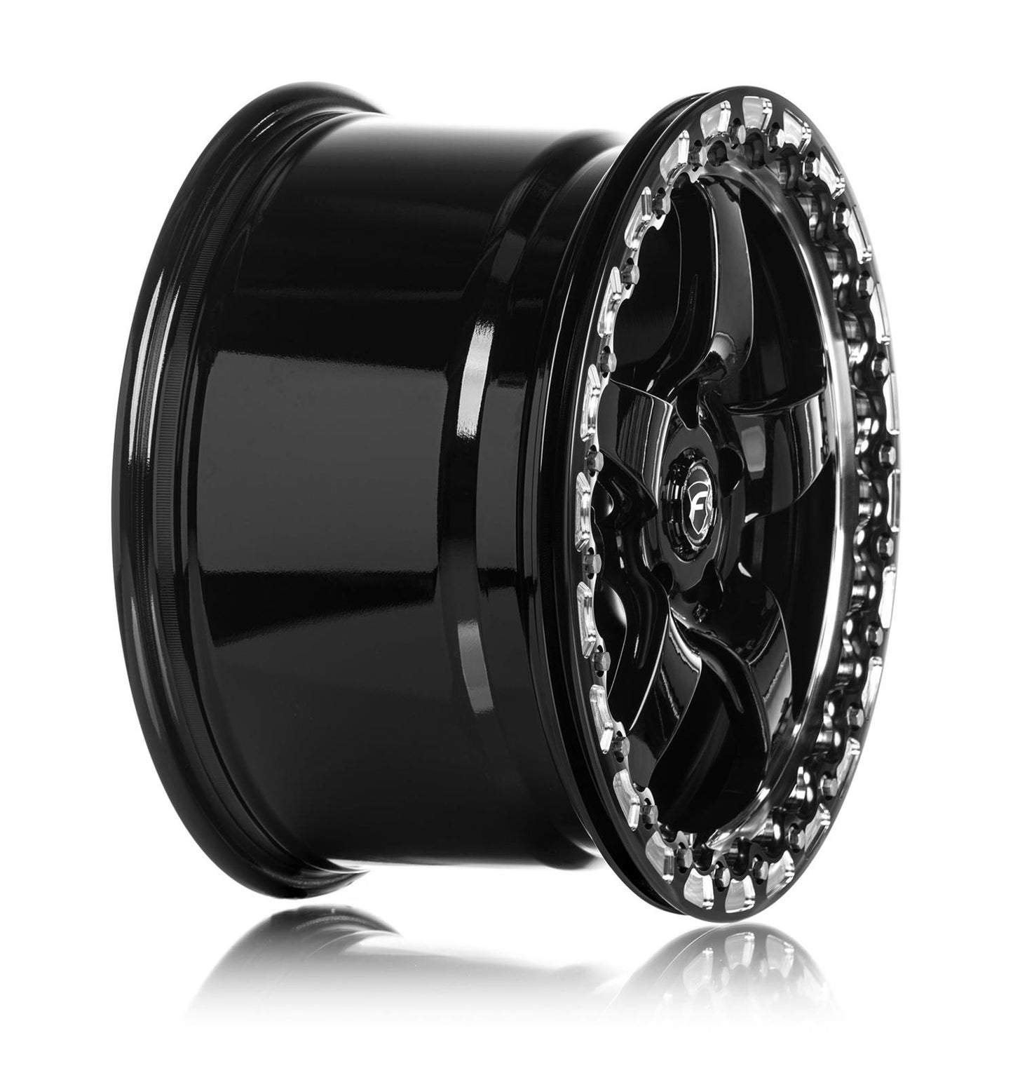 Forgestar D5 Drag Beadlock Gloss Black Machined Wheels F00170071P30