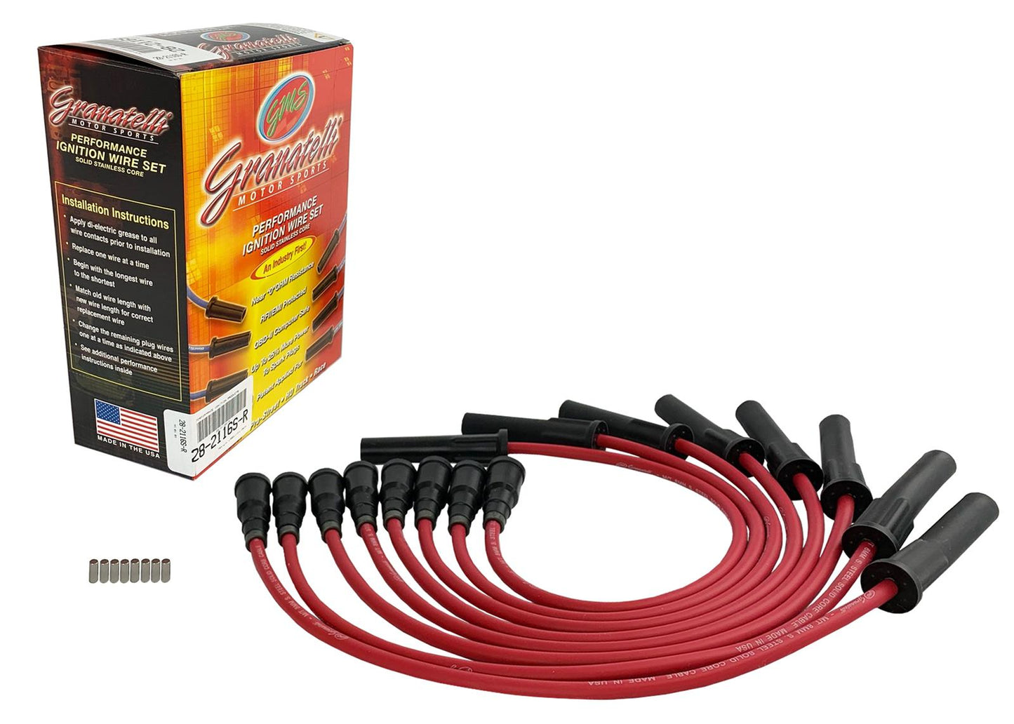Granatelli Motor Sports Spark Plug Wires 28-2116S-R