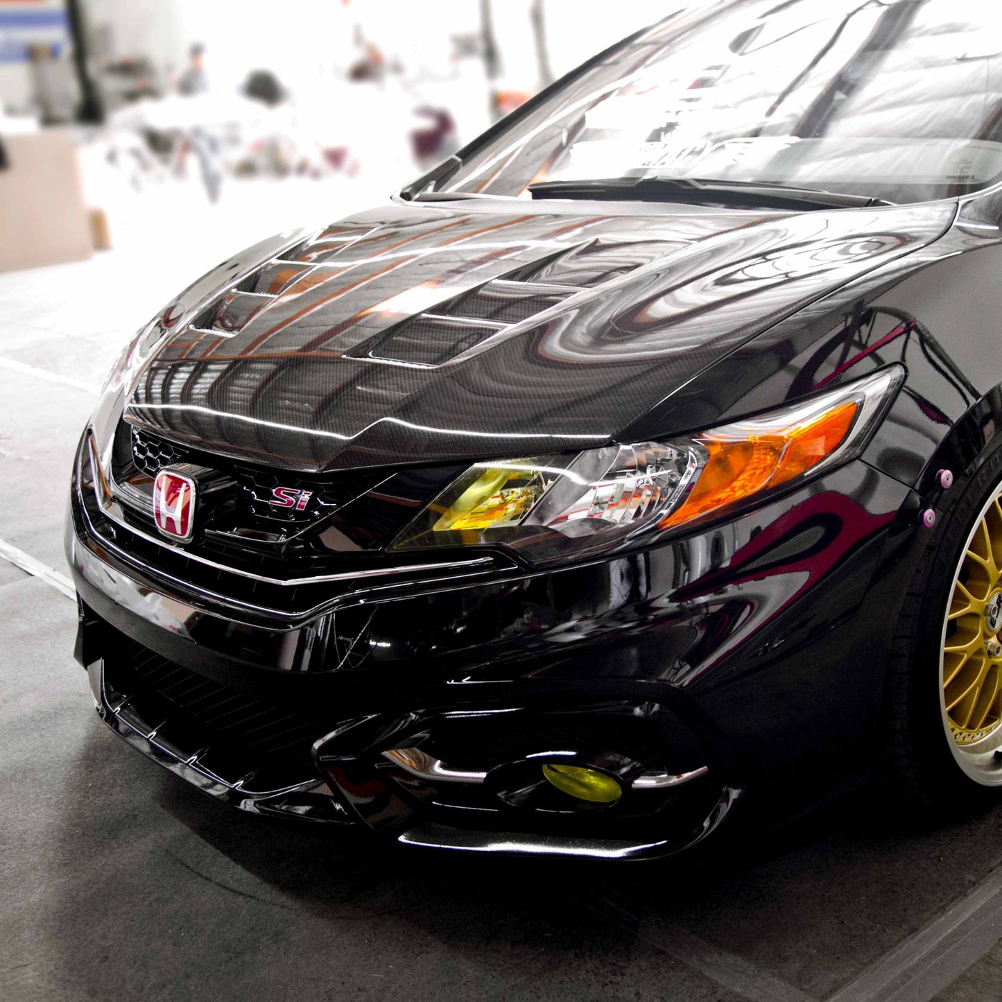 Seibon 14-15 Honda Civic 2dr TS-Style Carbon Fiber Hood HD14HDCV2D-TS