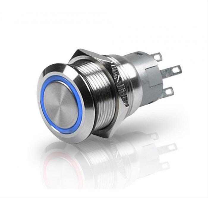 Hella Stainless Steel Push Button Off-On Switches 958455211