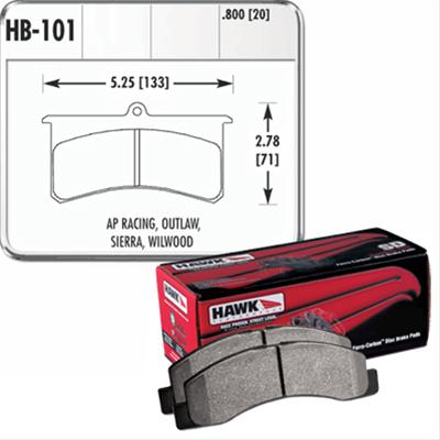 Hawk Performance HP Plus Brake Pads HB101N.800