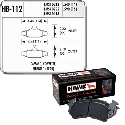 Hawk Performance Blue 9012 Racing Brake Pads HB112E.540