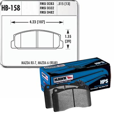 Hawk Performance HPS Brake Pads HB158F.515