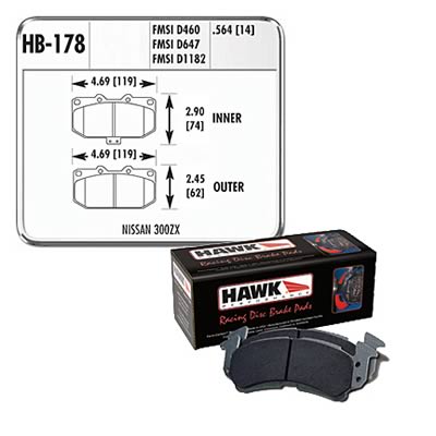Hawk Performance DTC 60 Brake Pads HB178G.564