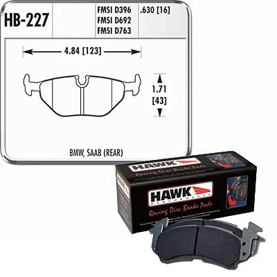 Hawk Performance HT 10 Racing Brake Pads HB227S.630