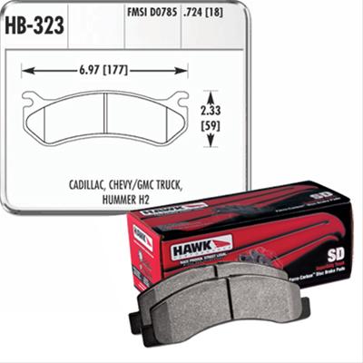 Hawk Performance SuperDuty Brake Pads HB323P.724