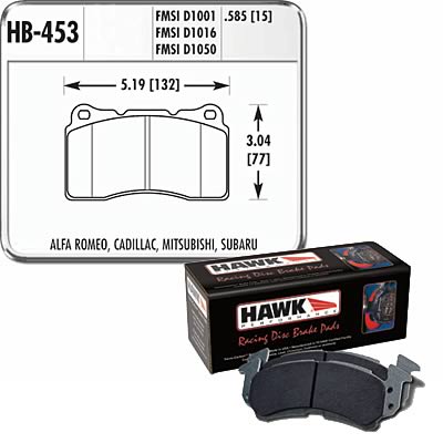 Hawk Performance Blue 9012 Racing Brake Pads HB453E.585