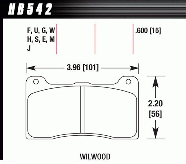 Hawk Performance DTC 60 Brake Pads HB542G.600