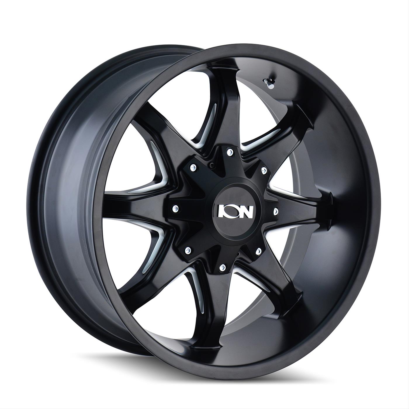 ION Alloy Series 181 Satin Black Wheels with Milled Spokes 181-2237M