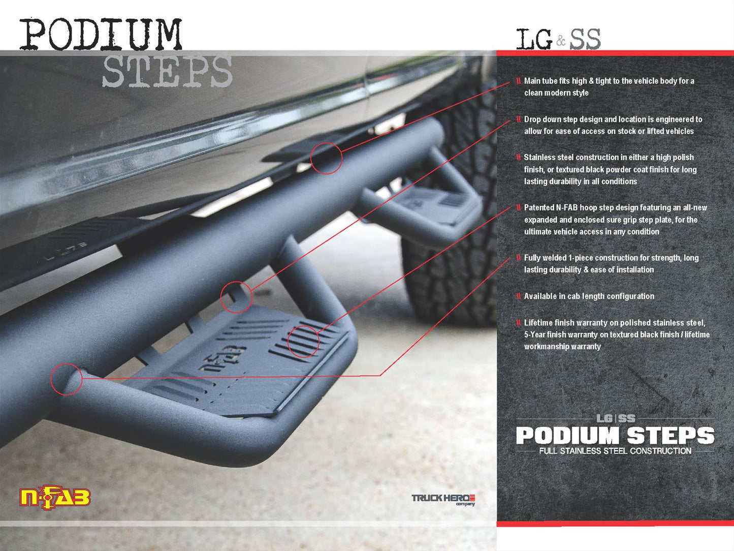 N-fab Running Boards, Nerf Bars and Truck Steps HPF1585CC-TX