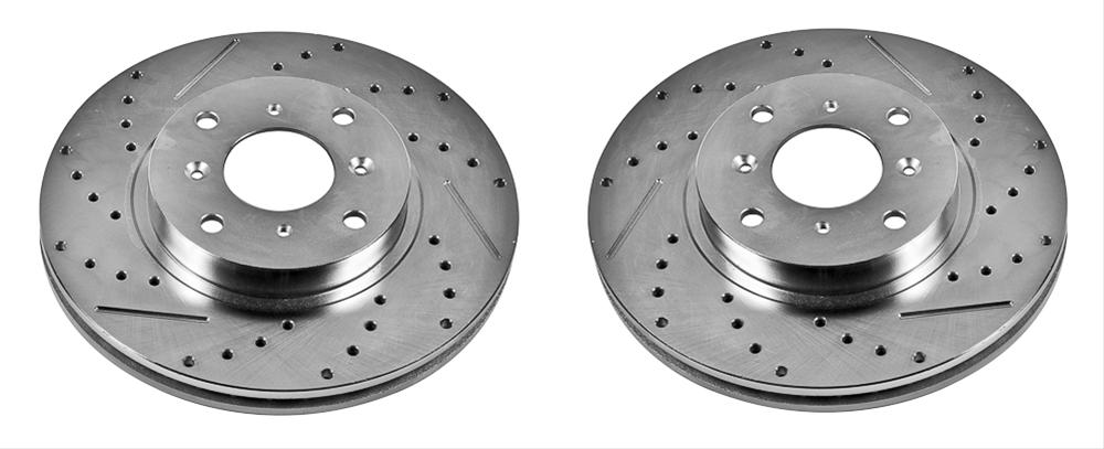 Power Stop Evolution Drilled and Slotted Rotors JBR707XPR