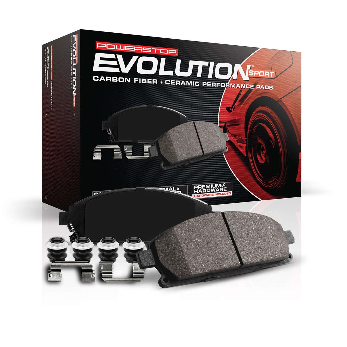 Power Stop Z23 Evolution Sport Brake Pads and Hardware Kits Z23-383