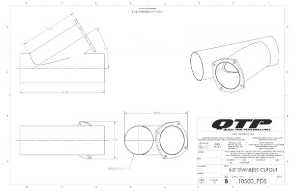 Quick Time Performance Exhaust Cutouts 10500