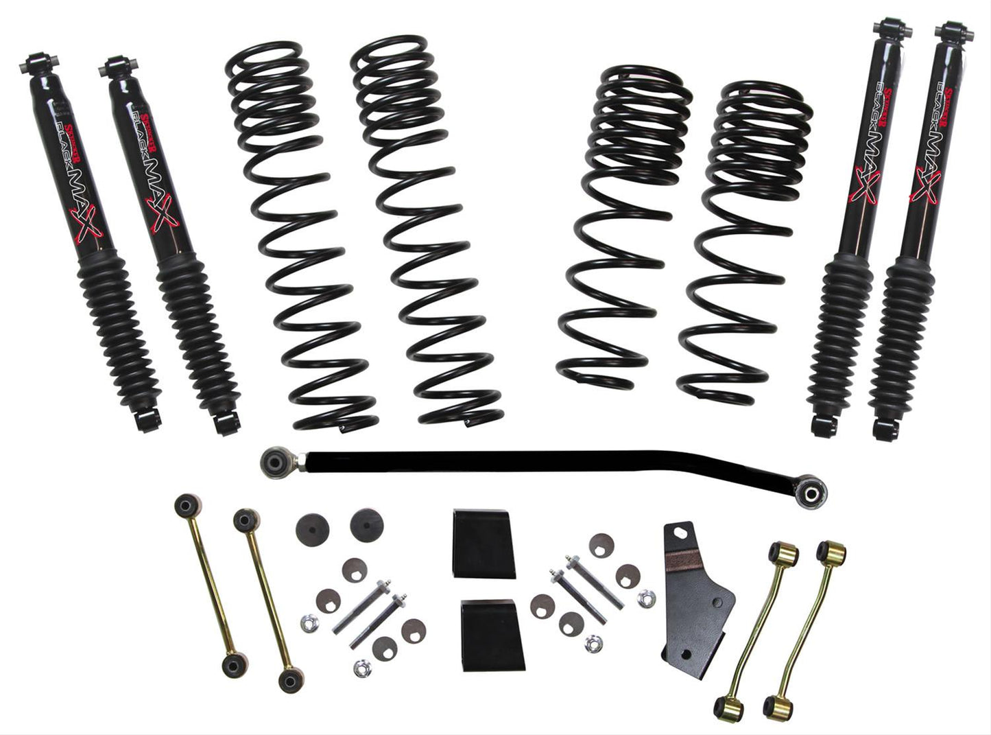 Skyjacker Long Travel Lift Kit Systems with Black MAX Shocks JL40BPBLT