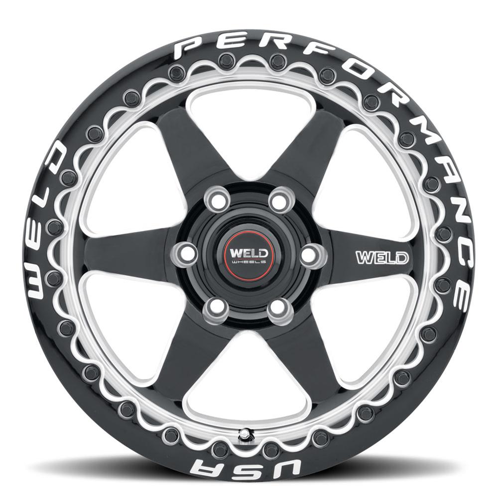 Weld Performance Ventura 6 Beadlock Gloss Black Wheels S90970089P42