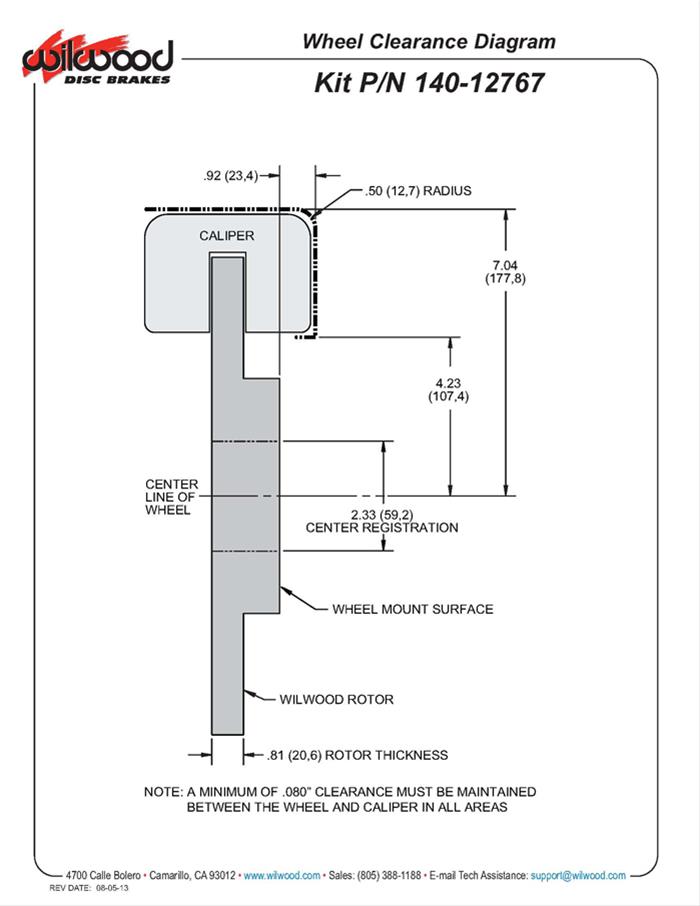 Wilwood Forged DynaPro 6 Big Brake Front Brake Kits 140-12767-R