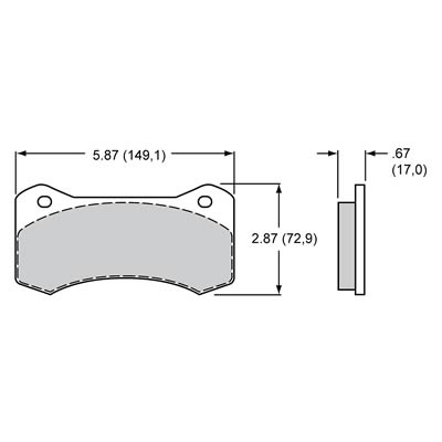 Wilwood PolyMatrix A Compound Brake Pads 15A-9977K