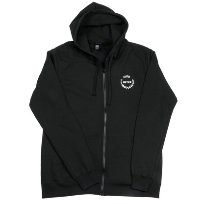 ZIP HOODIE ADULT XXXLARGE BLACK VINTAGE